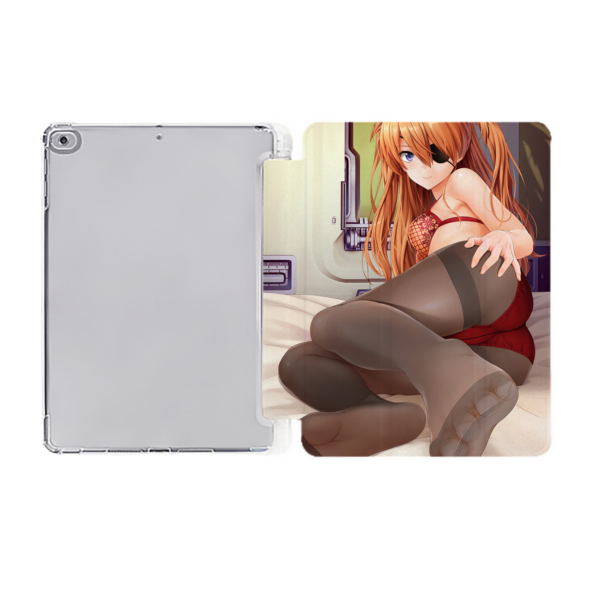 （画像用） EVA 新世紀エヴァンゲリオン IPad ケース ペン収納付き 三つ折りスタンド PUレザー×シリコン 対応機種9.5/10.5/10.9インチ